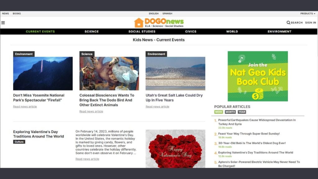 DOGO News- News updates and articles for Kids followers