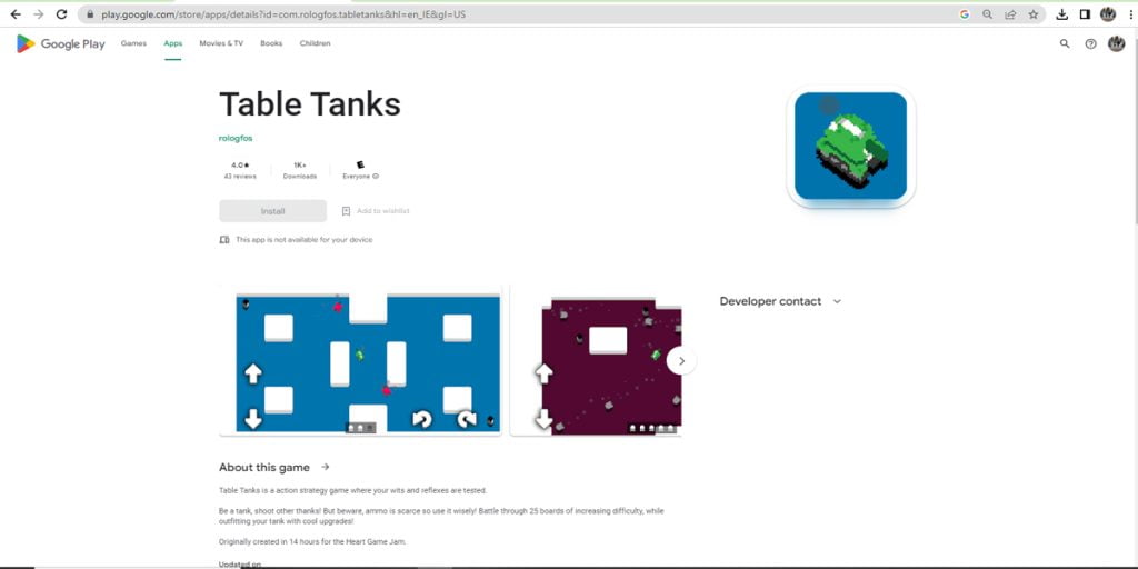 Table Tanks An engaging action strategy game for Students 2