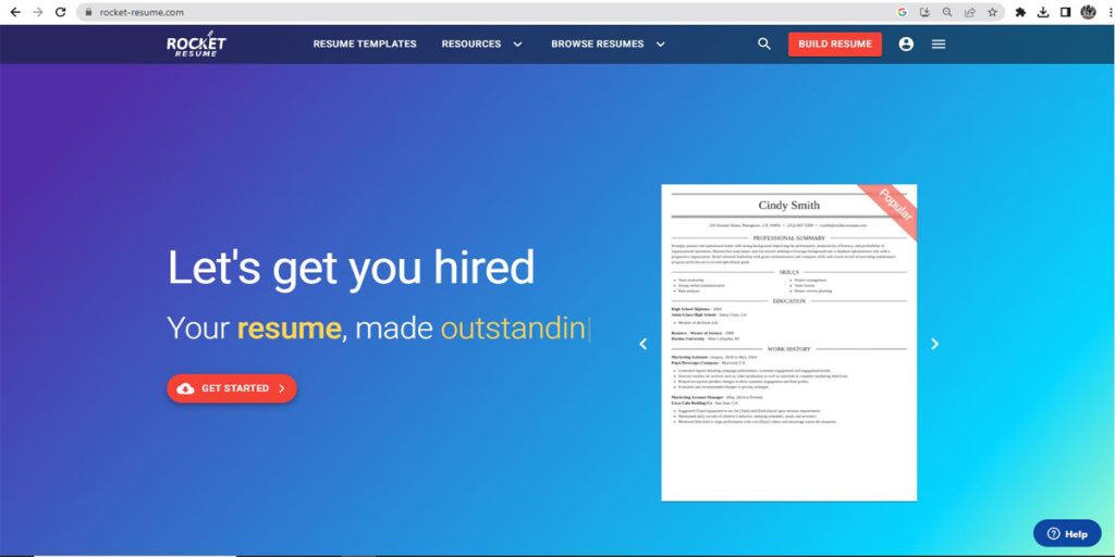 Rocket Resume- Build Professional Looking Resume Online Free 2 Rocket Resume- Build Professional Looking Resume Online Free