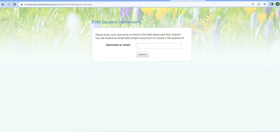 rsm homework portal login