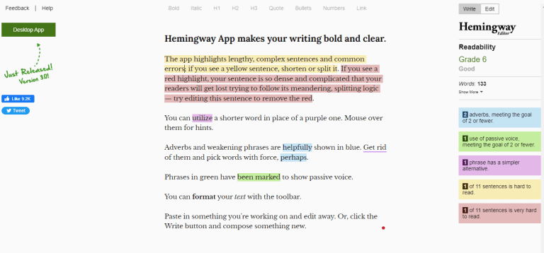 Wordtune Editor- The Best Personal Writing Assistant & Editor 4 heming way