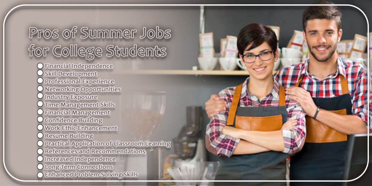 Summer jobs for college students