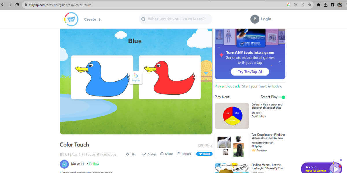 Exciting Adventure Games to Nurture Your Child's Brain 11 Touch the Right Color